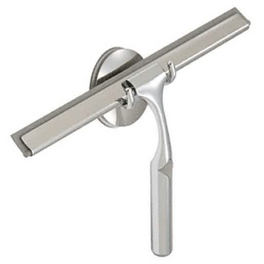 CRL Chrome Deluxe Shower Squeegee with sleek handle, perfect for streak-free glass cleanin