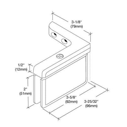 Satin Brass Prima 05 Right Hand Offset Mount Hinge - Elegant and Durable Design.