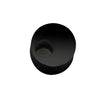 Gloss black cylindrical stainless steel deadbolt receiver (DBST0PBL) for DB100 glass doors, accepts 11/16 latch.
