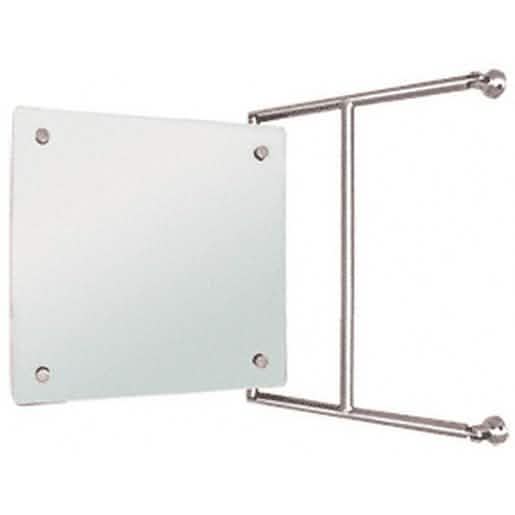 CRL Chrome 15" Frameless Pivot Mirror: Sleek, Modern Design for Bathrooms and Dressing Are