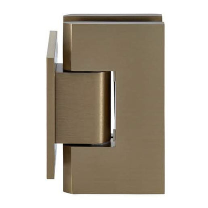 CRL Brushed Bronze Vienna 074 Series Wall Mount Hinge, Short Back Plate, Elegant Finish