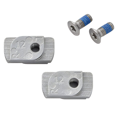 Fallbrook XL Hammer Head Nuts for 3/8" or 1/2" Glass (1 Pair)