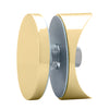 HYDK84BR polished brass top-rolling frameless 84 in sliding shower door kit with clear glass and bench
