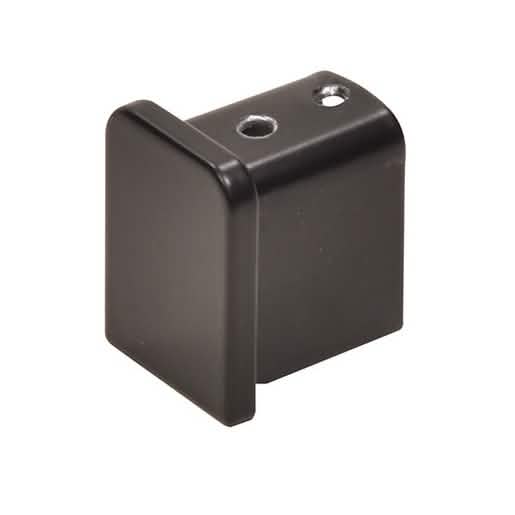 CRL Matte Black End Cap for 1/2" Cap Rail - Durable 11 Gauge Finish for Seamless Design
