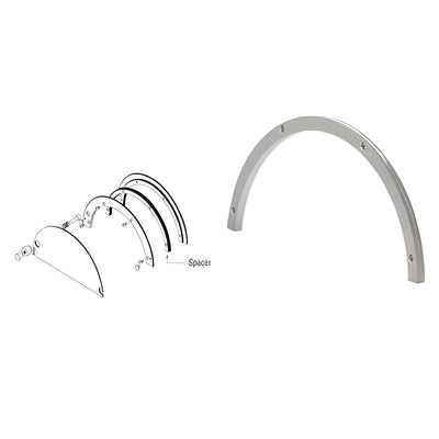 720A Half-Round Ticket Window Spacer Kit - CRL Satin Anodized