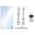 CRL Laguna 316 Brushed Stainless Pivot Hinge for Free-Swinging Doors