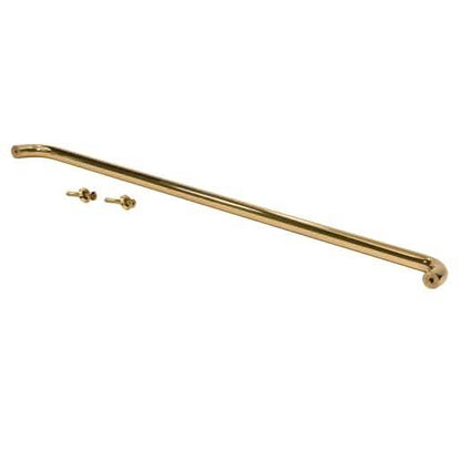 CRL 1-inch polished brass solid pull handle, 33-inch length, elegant door hardware