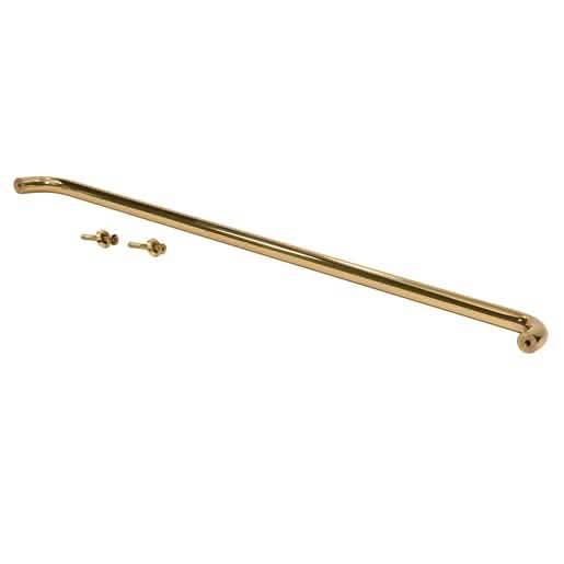 CRL 1-inch polished brass solid pull handle, 33-inch length, elegant door hardware