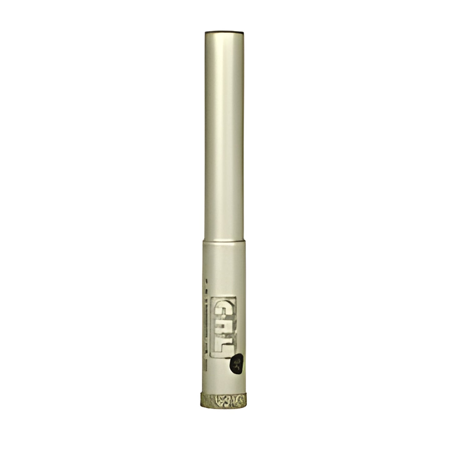 EDD38 3/8" diamond plated glass drill bit with 3/8" reduced round shank, continuous rim.