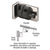 CRL 316 Polished Stainless 90° Frameless Glass Gate Latch