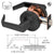 CRL Matte Black Passage Interior Door Lever Lockset Grade 2