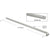 CRL Astral II 33" Solid Push Bar, Clear Anodized, Double-Acting Door