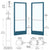 CRL-U.S. Aluminum 250 Narrow-Stile Geared Door Pair KYNAR ADA Rail