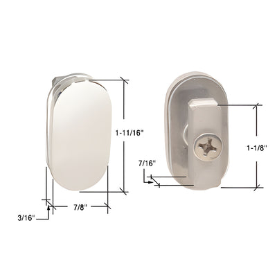 CRL Tofino Sliding Door 90° Polished SS Replacement Kit & Bottom Guide