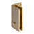 CRL Geneva 044 Satin Brass Offset Wall-Mount Backplate Hinge