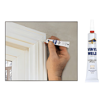 CRL Almond Vinyl Weld Adhesive - Vinyl Upholstery Sealer