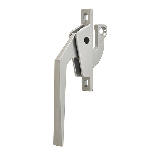 WH41211 CRL clear-anodized lever lift handle lock for out-swing casement windows, rear-mounted, low-profile.