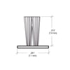 W188B black storefront pile weatherstrip on white polypropylene backing, low-profile commercial door seal.