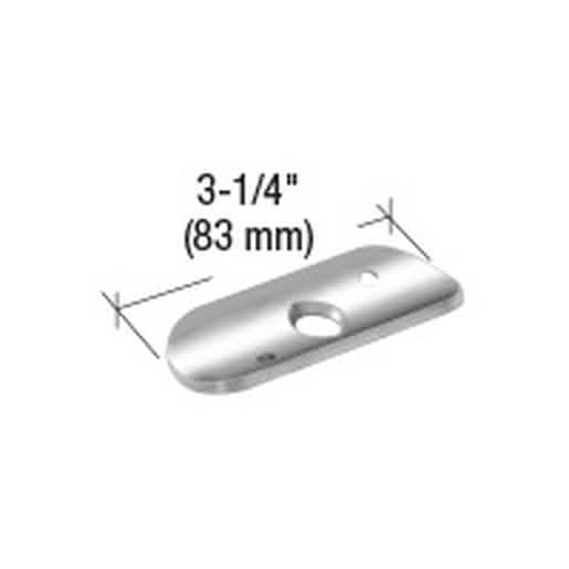 CRL Polished Stainless 180º Post P-Series Radius Saddle - Low Profile Replacement