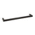 CRL 18 in Matte Black SQ Square Tubing Wall-Mount Towel Bar