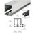 CRL-U.S. 12' Aluminum Deep Glass Division Bar w/ Vinyl, Satin Anodized