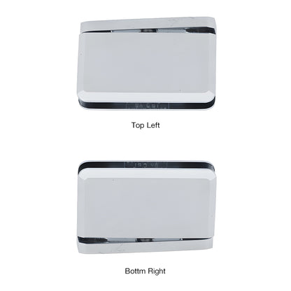 CRL Prima PPH0151CH polished chrome 5 preset brass shower door hinge for 8-10mm glass