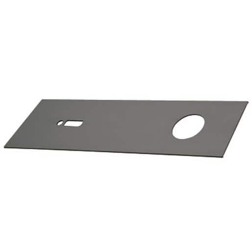CRL Black Bronze Anodized Cover Plate for 4-1/2" Header in Overhead Door Closers