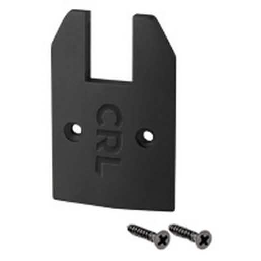 CRL Matte Black Low Profile Tapered Sidelite Rail Cap with Screws - Sleek Design