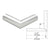 CRL Polished Stainless Steel 1-1/4 in Schedule 40 90° Pipe Elbow