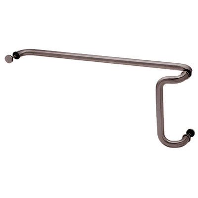 CRL Dark Bronze 12x33 Offset Push-Pull Glass Door Handle Set