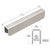 CRL Stainless Steel Cap Rail Connector Sleeve 1" x 1-5/16" 11 Gauge
