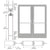 CRL-U.S. Aluminum S400 Offset Pivot Entrance Doors, Clear Anodized