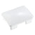 CRL Sky White Rectangular 180 Degree Glass Post Cap Center/End