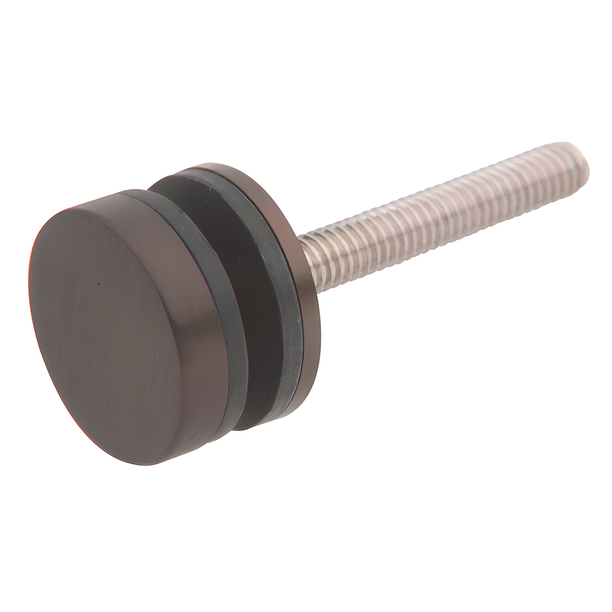 Black bronze replacement washer/stud (SKU F41SKDU) - 5/16-18 threaded rod with 1-1/4" round cap and rubber/metal washers