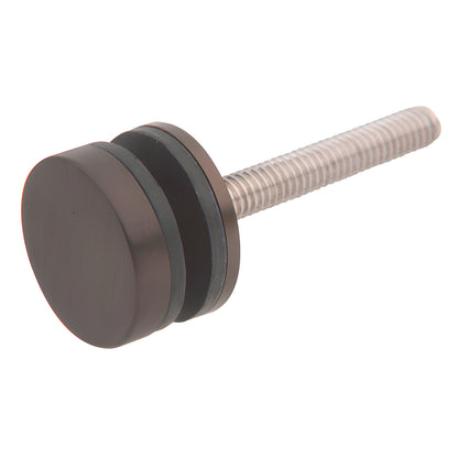 Black bronze replacement washer/stud (SKU F41SKDU) - 5/16-18 threaded rod with 1-1/4" round cap and rubber/metal washers