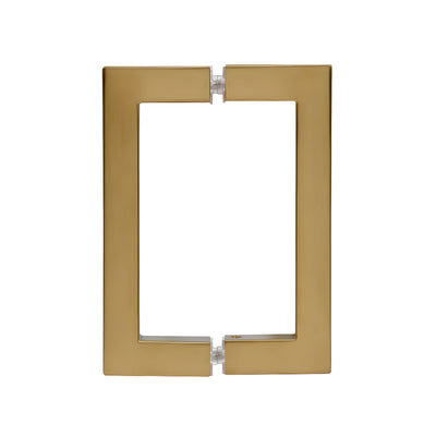 CRL Brushed Bronze 6" x 6" SQ Series Square Tubing Back-to-Back Pull Handle