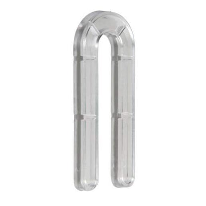 CRL Clear 1/4" x 3-1/2" Plastic Horseshoe Shims - Durable, Precise Leveling Solution