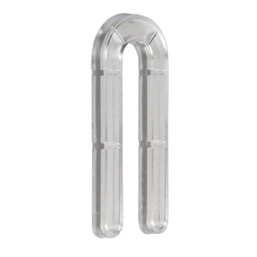 CRL Clear 1/4" x 3-1/2" Plastic Horseshoe Shims - Durable, Precise Leveling Solution