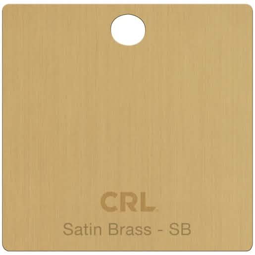 "CRL Satin Brass Color Chip - Elegant finish for doors and windows, perfect for modern dec