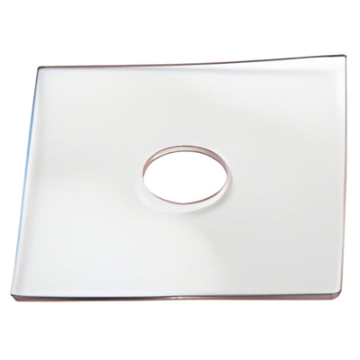 CRL Clear 1-1/4 in OD Square Washer for Glass