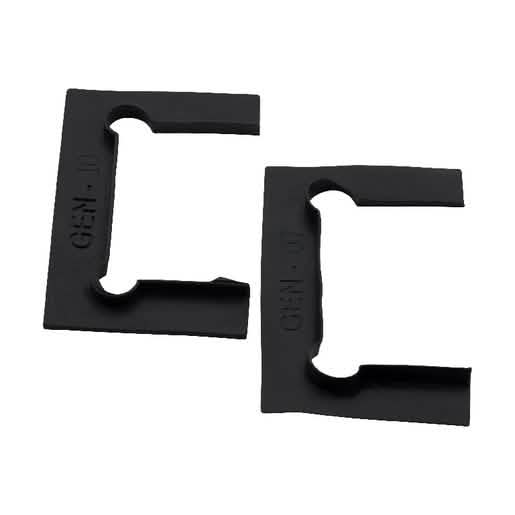 CRL Geneva Hinge Replacement Gasket Pack with Fin - Black Neoprene for Secure Installation