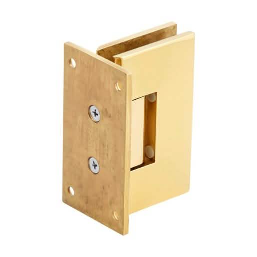 CRL Unlacquered Brass Vienna Hinge: Elegant wall mount with full back plate design.
