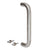 CRL 10" Brushed Stainless Steel 1" Solid Door Pull Handle