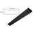 CRL Matte Black Aluminum 6 in x 72 in Double Shower Door Header