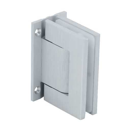 CRL Satin Anodized Vernon Wall Mount Full Back Plate Hinge - Sleek, Durable Design