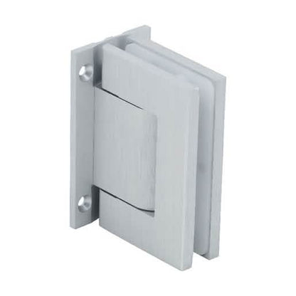 CRL Satin Anodized Vernon Wall Mount Full Back Plate Hinge - Sleek, Durable Design