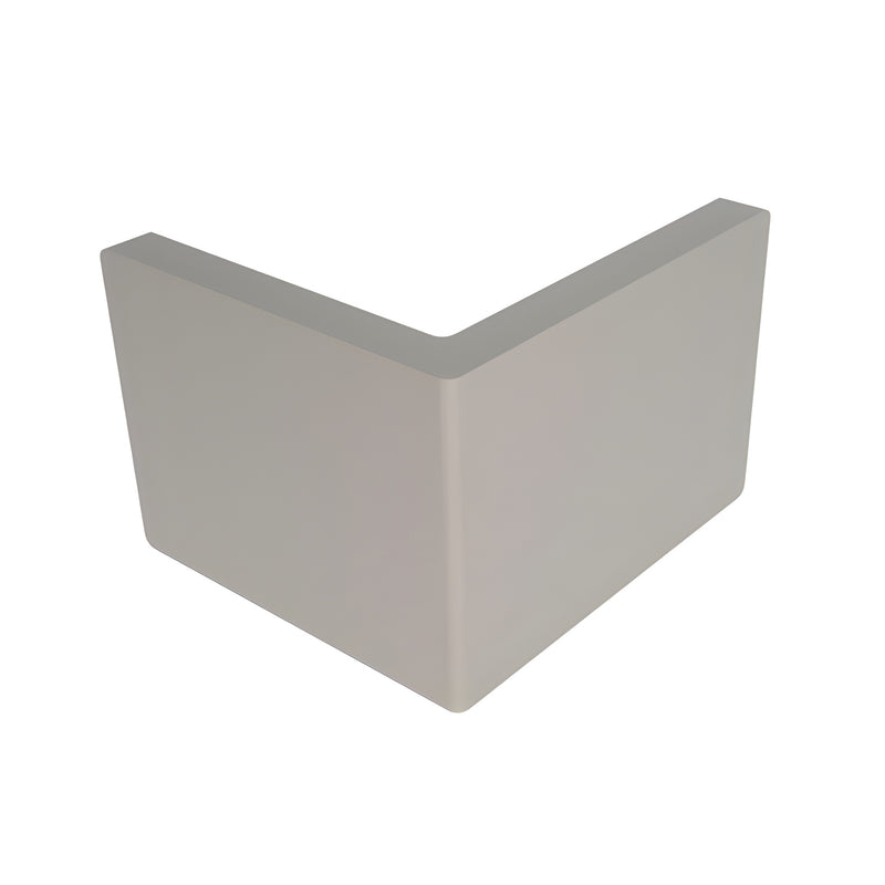 LU090BN Lugano brushed-nickel glass-to-glass corner clamp - compact V-shaped brass clamp for 8-10mm frameless glass