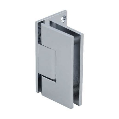 CRL Polished Chrome Vienna 044 Wall Mount Offset Hinge - Sleek Back Plate Design