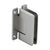 CRL Pinnacle 037 Satin Nickel Wall-Mount H Back Plate Door Hinge