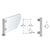 CRL 16" Brushed Stainless Round End Post PP06 for Counter/Partition